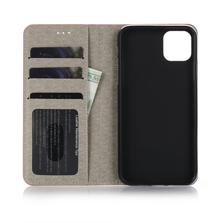 For iPhone 11 Cross Texture Horizontal Flip Leather Case with Holder & Card Slots & Wallet
