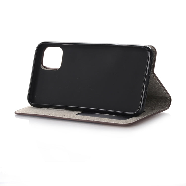 For iPhone 11 Cross Texture Horizontal Flip Leather Case with Holder & Card Slots & Wallet