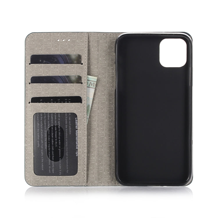 For iPhone 11 Cross Texture Horizontal Flip Leather Case with Holder & Card Slots & Wallet