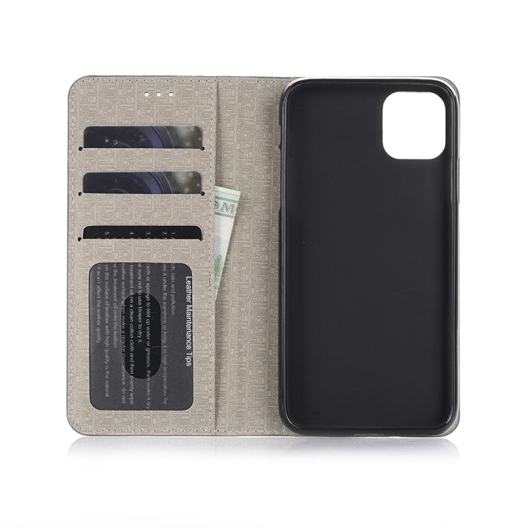 For iPhone 11 Cross Texture Horizontal Flip Leather Case with Holder & Card Slots & Wallet