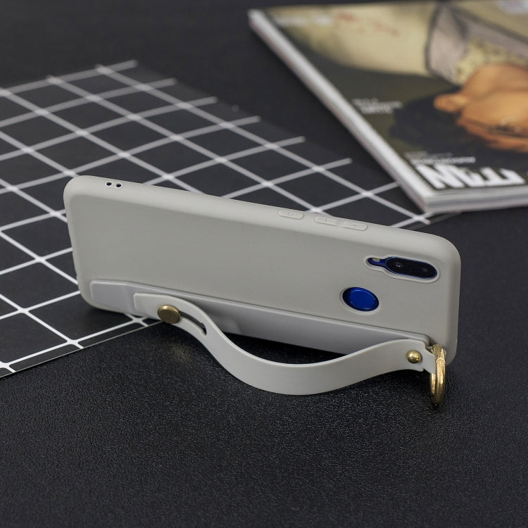 Shockproof Solid Color TPU Case with Wristband For Huawei nova 3i