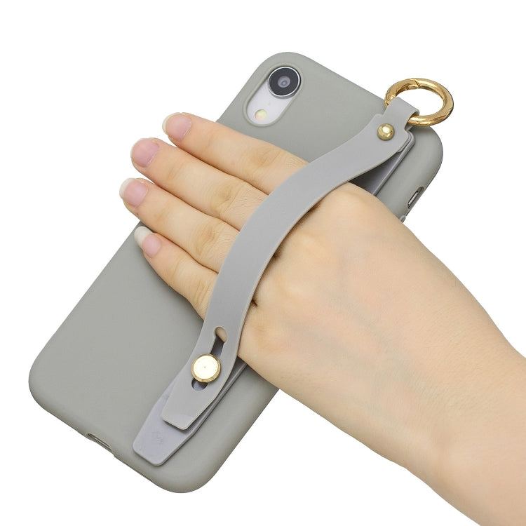 Shockproof Solid Color TPU Case with Wristband For Huawei P20 Pro