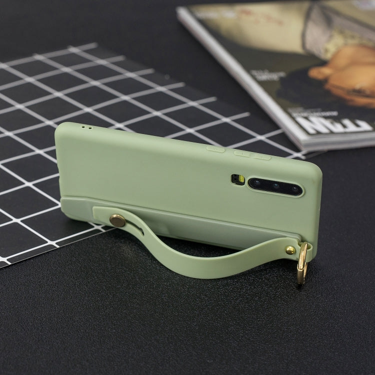 Shockproof Solid Color TPU Case with Wristband For Huawei P30