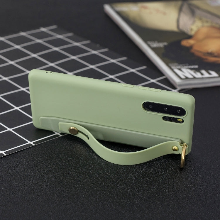 Shockproof Solid Color TPU Case with Wristband For Huawei P30 Pro