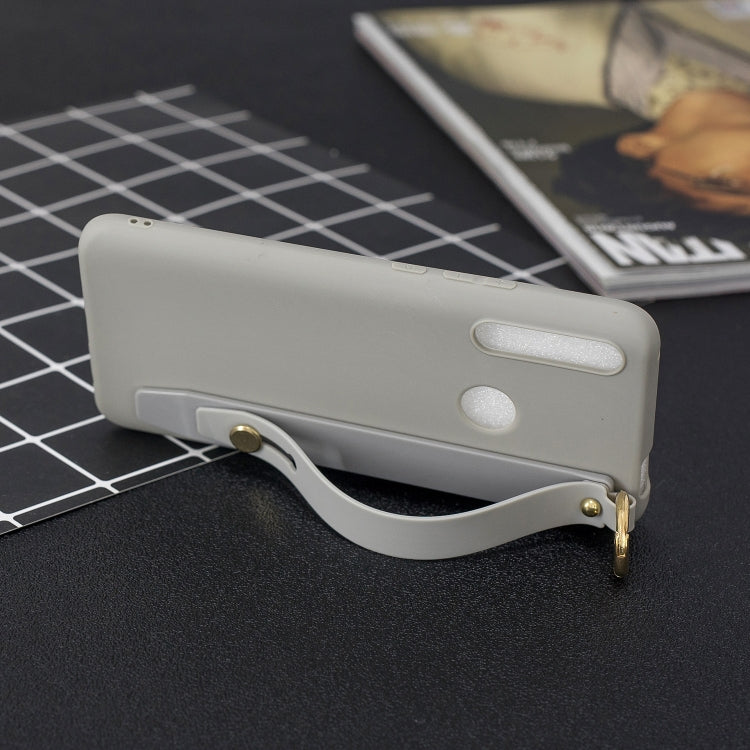 Shockproof Solid Color TPU Case with Wristband For Huawei P Smart Z