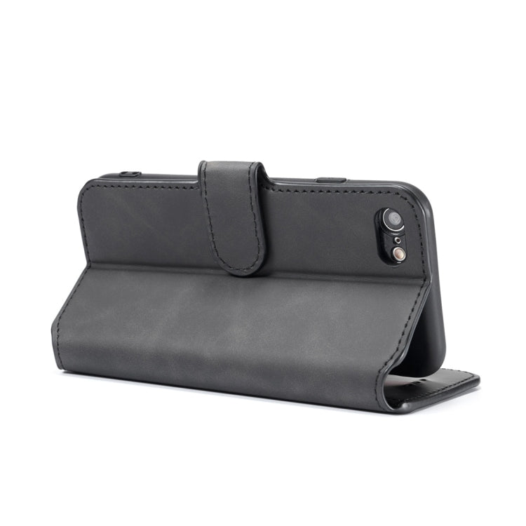 DG.MING Retro Oil Side Horizontal Flip Case with Holder & Card Slots & Wallet for iPhone 7 / 8
