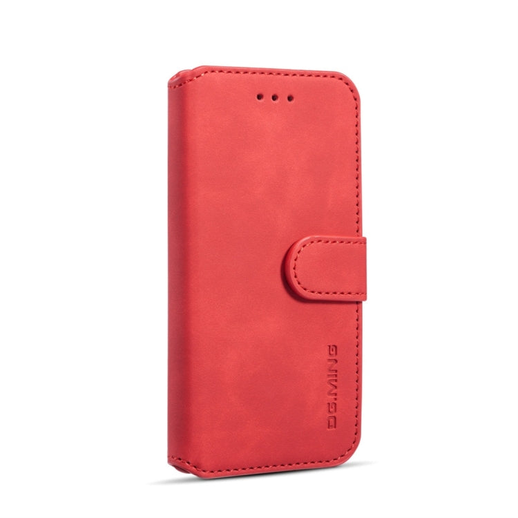 DG.MING Retro Oil Side Horizontal Flip Case with Holder & Card Slots & Wallet for iPhone 7 / 8