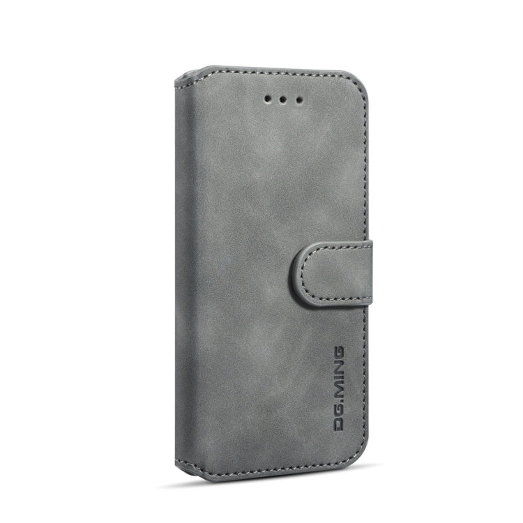 DG.MING Retro Oil Side Horizontal Flip Case with Holder & Card Slots & Wallet for iPhone 7 / 8