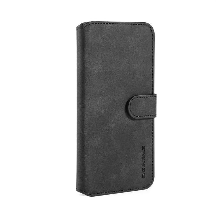DG.MING Retro Oil Side Horizontal Flip Case with Holder & Card Slots & Wallet for Huawei Nova 5 / Nova 5 Pro