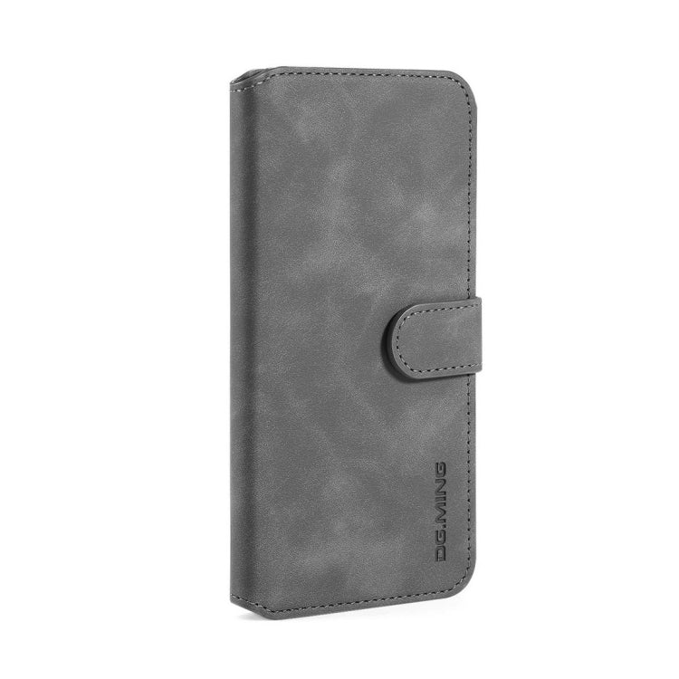 DG.MING Retro Oil Side Horizontal Flip Case with Holder & Card Slots & Wallet for Huawei Nova 5 / Nova 5 Pro