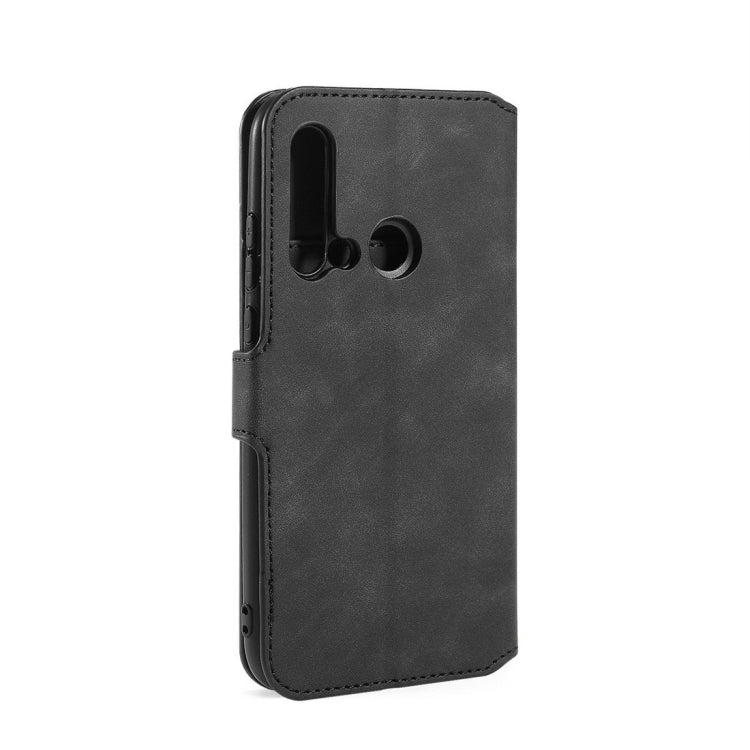 DG.MING Retro Oil Side Horizontal Flip Case with Holder & Card Slots & Wallet for Huawei P20 Lite 2019 / Nova 5i