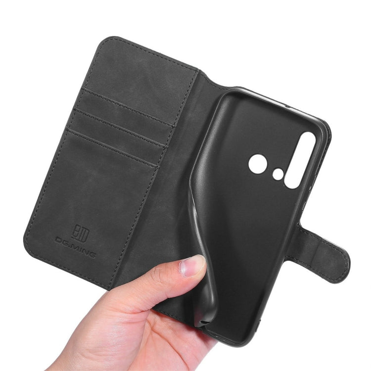 DG.MING Retro Oil Side Horizontal Flip Case with Holder & Card Slots & Wallet for Huawei P20 Lite 2019 / Nova 5i