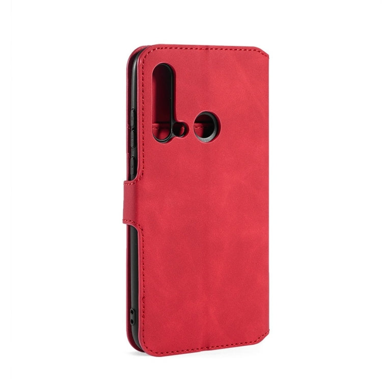 DG.MING Retro Oil Side Horizontal Flip Case with Holder & Card Slots & Wallet for Huawei P20 Lite 2019 / Nova 5i