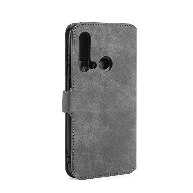 DG.MING Retro Oil Side Horizontal Flip Case with Holder & Card Slots & Wallet for Huawei P20 Lite 2019 / Nova 5i