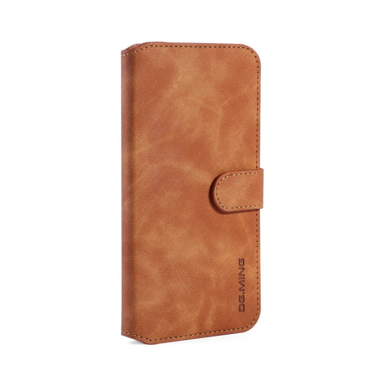 DG.MING Retro Oil Side Horizontal Flip Case with Holder & Card Slots & Wallet for Huawei P20 Lite 2019 / Nova 5i