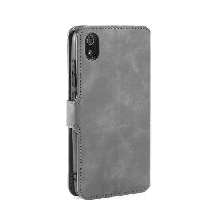 DG.MING Retro Oil Side Horizontal Flip Case with Holder & Card Slots & Wallet for Xiaomi Redmi 7A