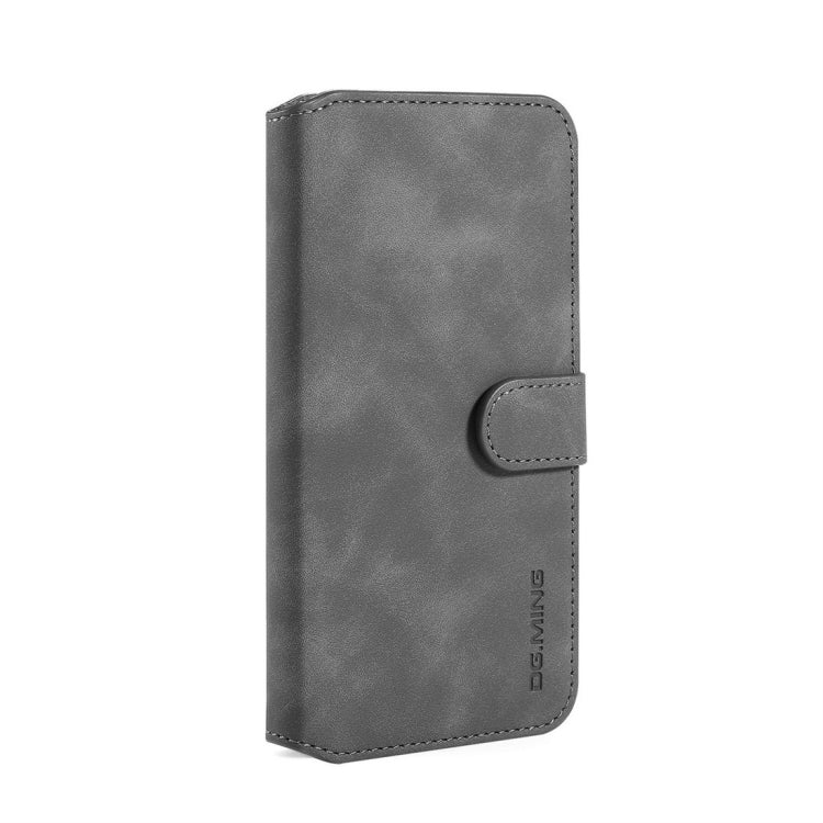 DG.MING Retro Oil Side Horizontal Flip Case with Holder & Card Slots & Wallet for Huawei Honor 20 Pro