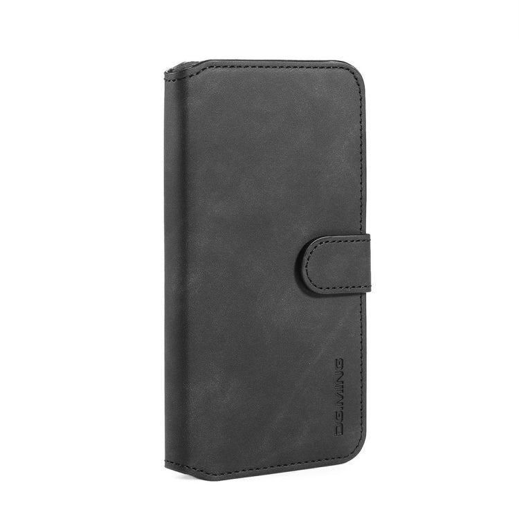 DG.MING Retro Oil Side Horizontal Flip Case with Holder & Card Slots & Wallet for Huawei Honor 20