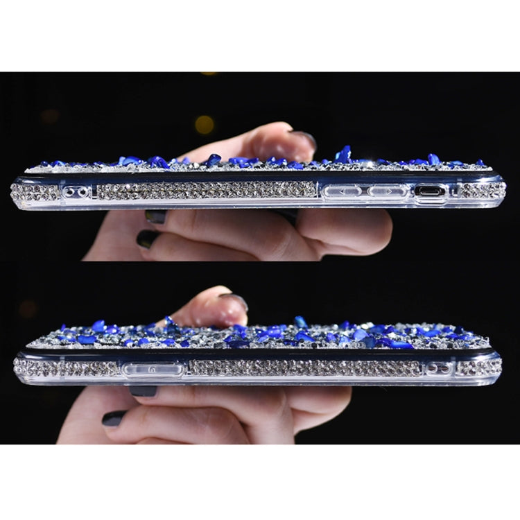 For iPhone XS Max TPU + Epoxy Rain Flower Pebbles Mobile Phone Protective Case