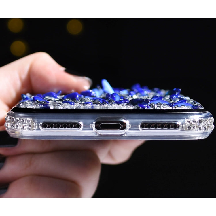 For iPhone XS Max TPU + Epoxy Rain Flower Pebbles Mobile Phone Protective Case
