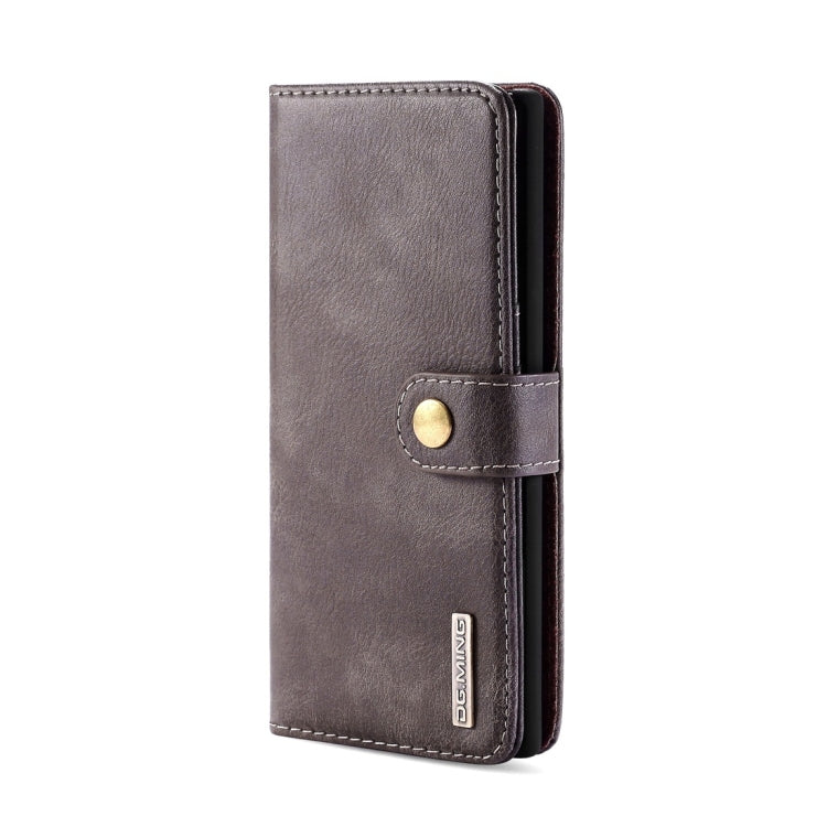 DG.MING Crazy Horse Texture Flip Detachable Magnetic Leather Case with Holder & Card Slots & Wallet for