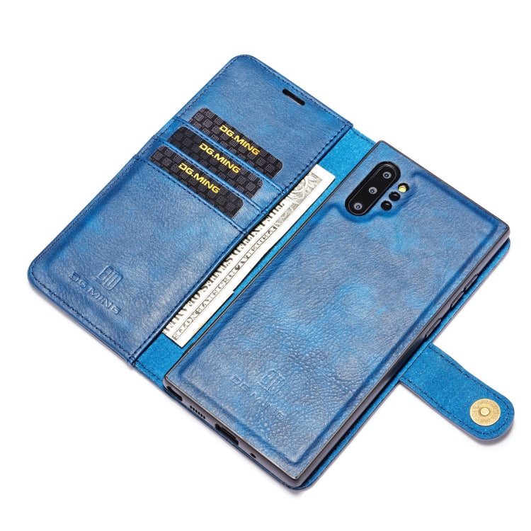 DG.MING Crazy Horse Texture Flip Detachable Magnetic Leather Case with Holder & Card Slots & Wallet for