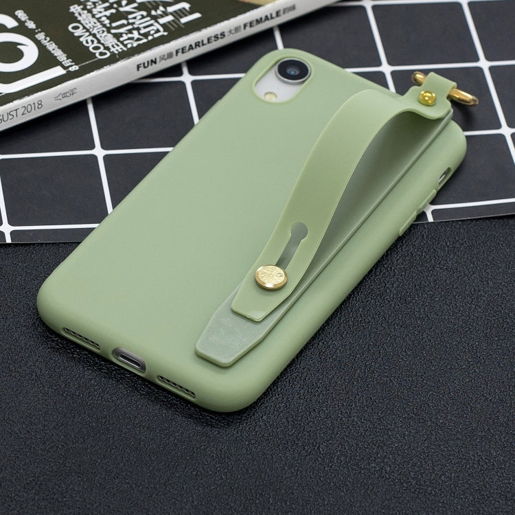 Shockproof Solid Color TPU Case with Wristband For Xiaomi Redmi 6A