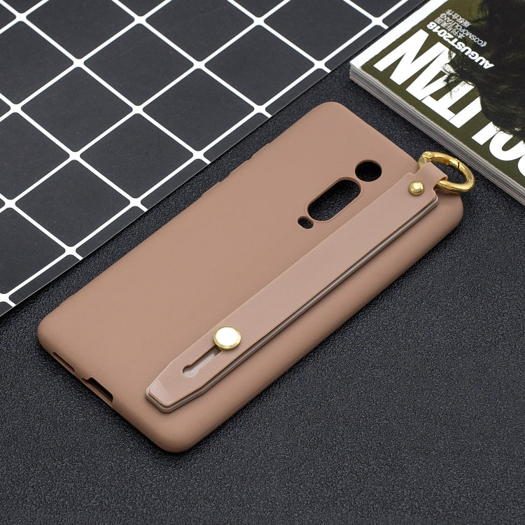 Shockproof Solid Color TPU Case with Wristband For Xiaomi Mi 9T Pro / Redmi K20 Pro / Mi 9T / Redmi K20