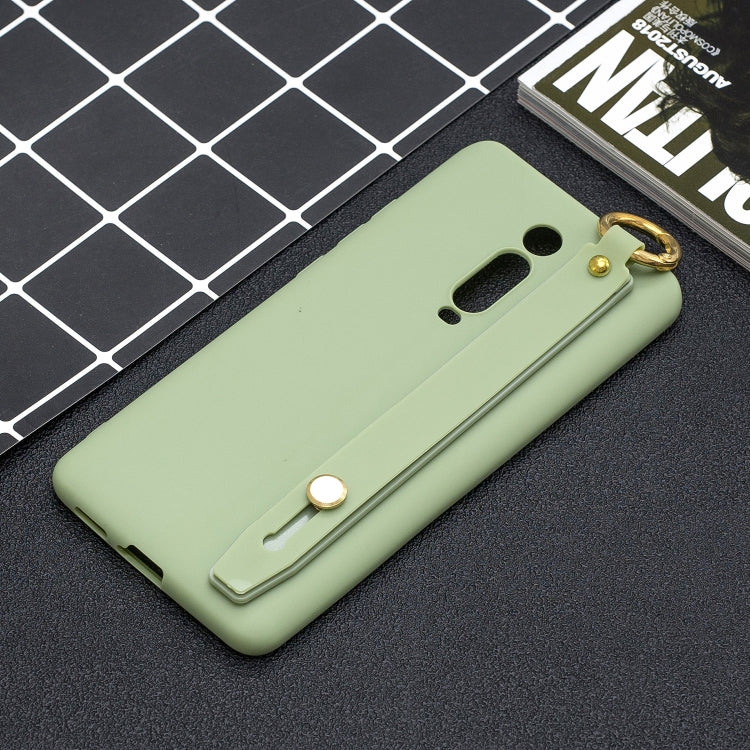 Shockproof Solid Color TPU Case with Wristband For Xiaomi Mi 9T Pro / Redmi K20 Pro / Mi 9T / Redmi K20