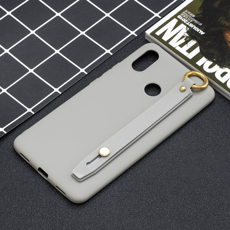 Shockproof Solid Color TPU Case with Wristband For Xiaomi Mi Max 3