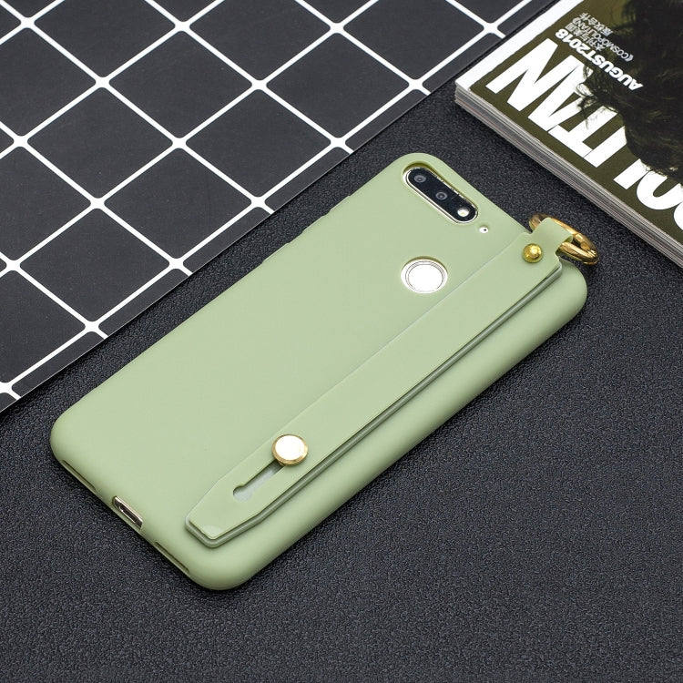 Shockproof Solid Color TPU Case with Wristband For Xiaomi Redmi 7A