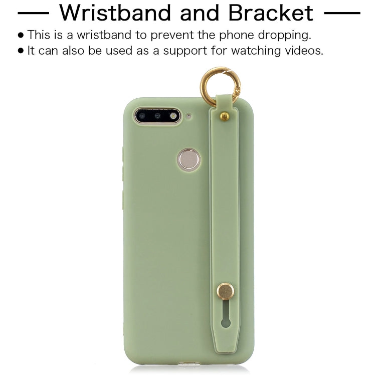 Shockproof Solid Color TPU Case with Wristband For Xiaomi Redmi 7A