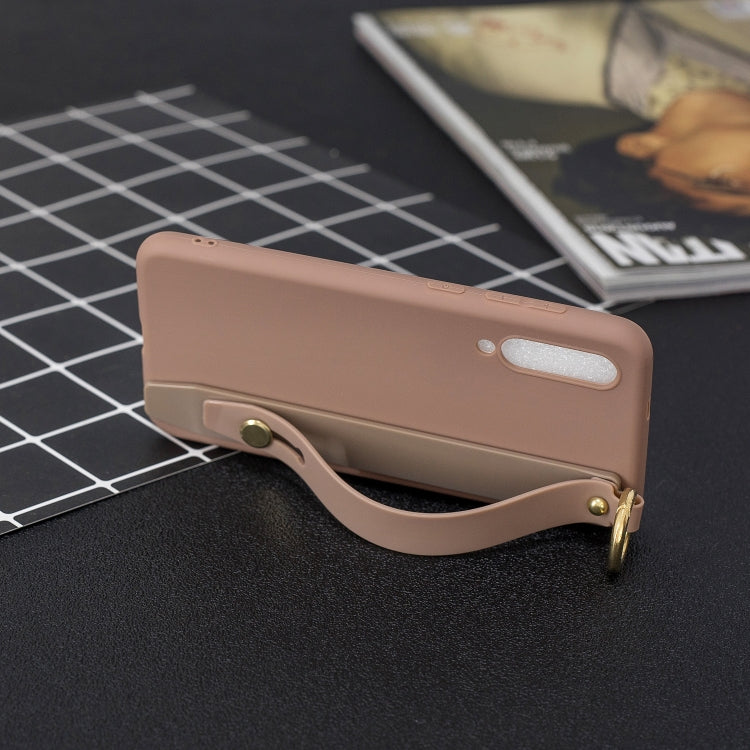 Shockproof Solid Color TPU Case with Wristband For Xiaomi Mi 9