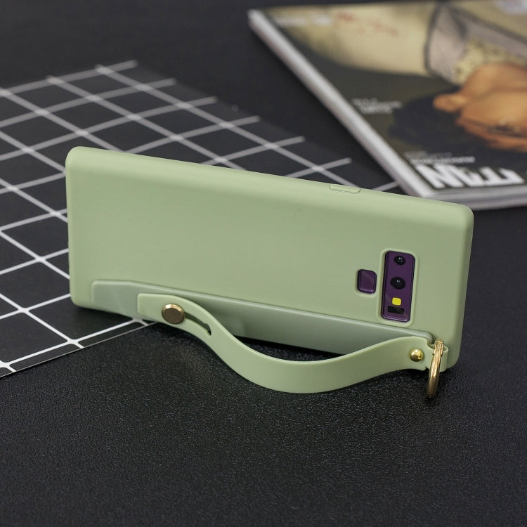 Shockproof Solid Color TPU Case with Wristband For Galaxy Note9