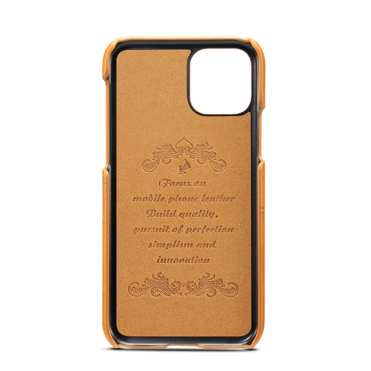 Suteni Calf Texture Back Cover Protective Case with Card Slots for iPhone 11 Pro
