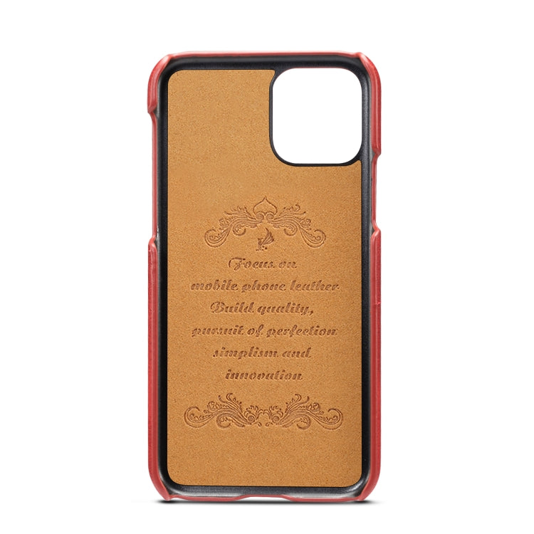 Suteni Calf Texture Back Cover Protective Case with Card Slots for iPhone 11 Pro