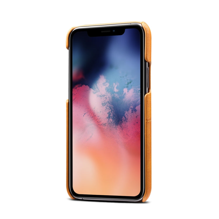 Suteni Calf Texture Back Cover Protective Case with Card Slots for iPhone 11