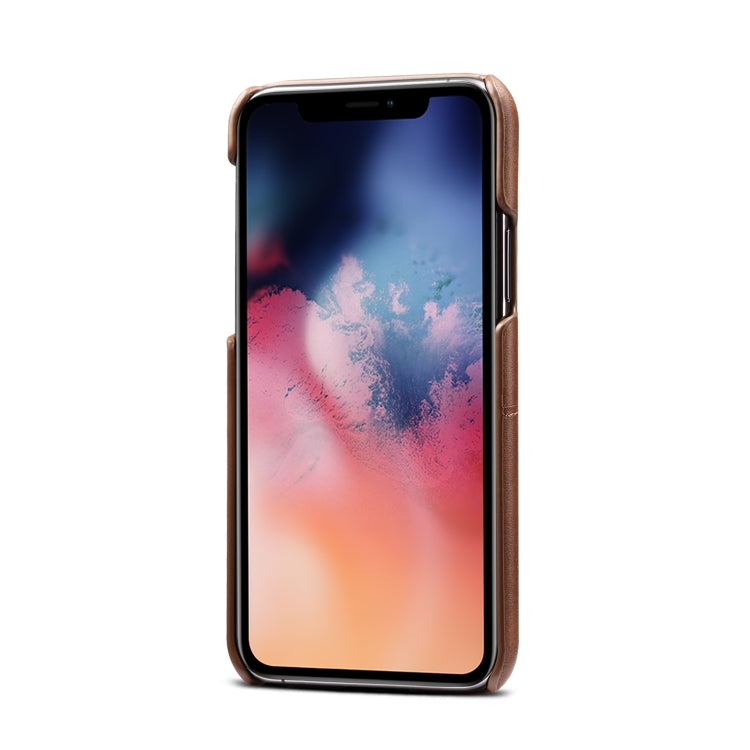 Suteni Calf Texture Back Cover Protective Case with Card Slots for iPhone 11