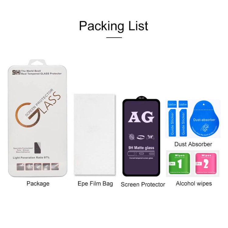 AG Matte Anti Blue Light Full Cover Tempered Glass For OPPO Realme 3