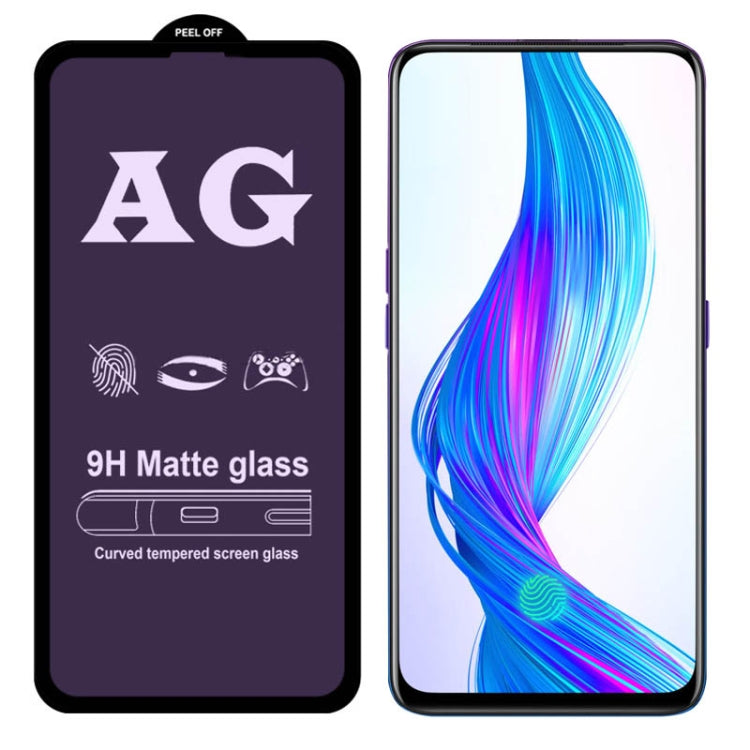 AG Matte Anti Blue Light Full Cover Tempered Glass For OPPO Realme 3 Pro