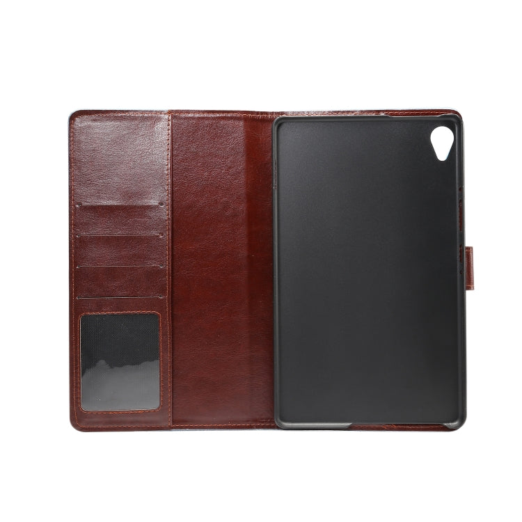 Dibase Flower Pattern Cloth Surface Horizontal Flip PC + PU Leather Case with Holder & Card Slots & Sleep / Wake-up Function For Huawei MediaPad M6 8.4