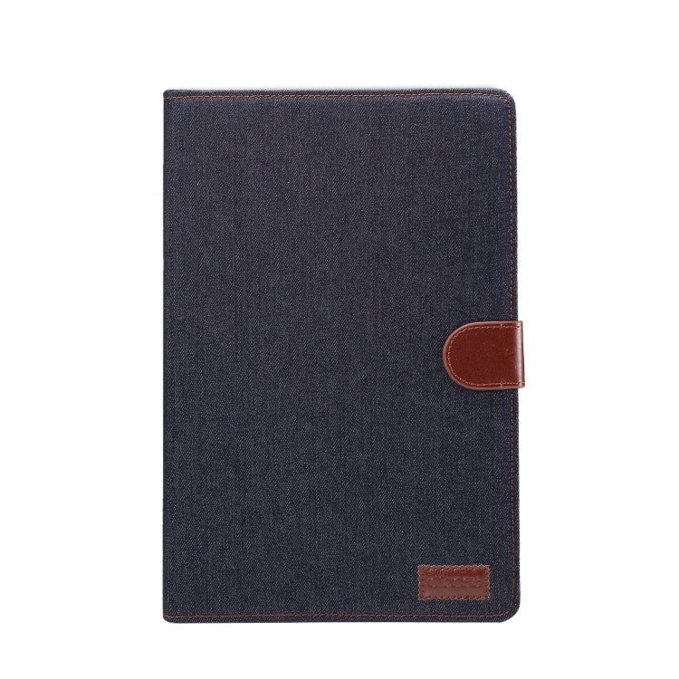 Dibase Denim Texture Horizontal Flip PC + PU Leather Case with Holder & Card Slots & Sleep / Wake-up Function For Huawei MediaPad M6 10.8