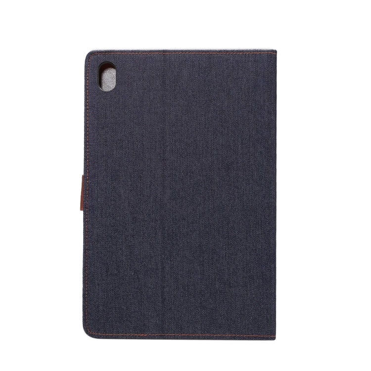 Dibase Denim Texture Horizontal Flip PC + PU Leather Case with Holder & Card Slots & Sleep / Wake-up Function For Huawei MediaPad M6 10.8
