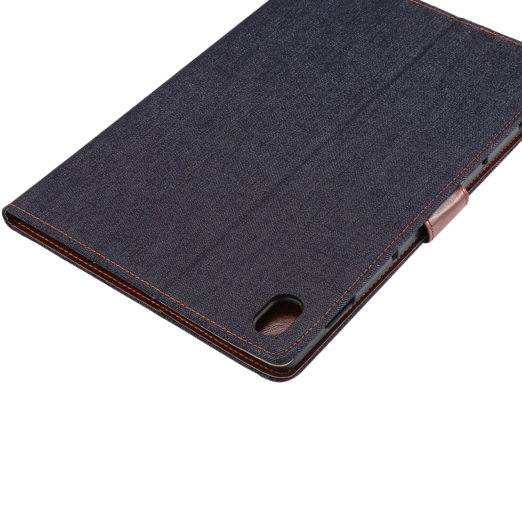 Dibase Denim Texture Horizontal Flip PC + PU Leather Case with Holder & Card Slots & Sleep / Wake-up Function For Huawei MediaPad M6 10.8