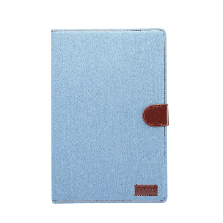 Dibase Denim Texture Horizontal Flip PC + PU Leather Case with Holder & Card Slots & Sleep / Wake-up Function For Huawei MediaPad M6 10.8