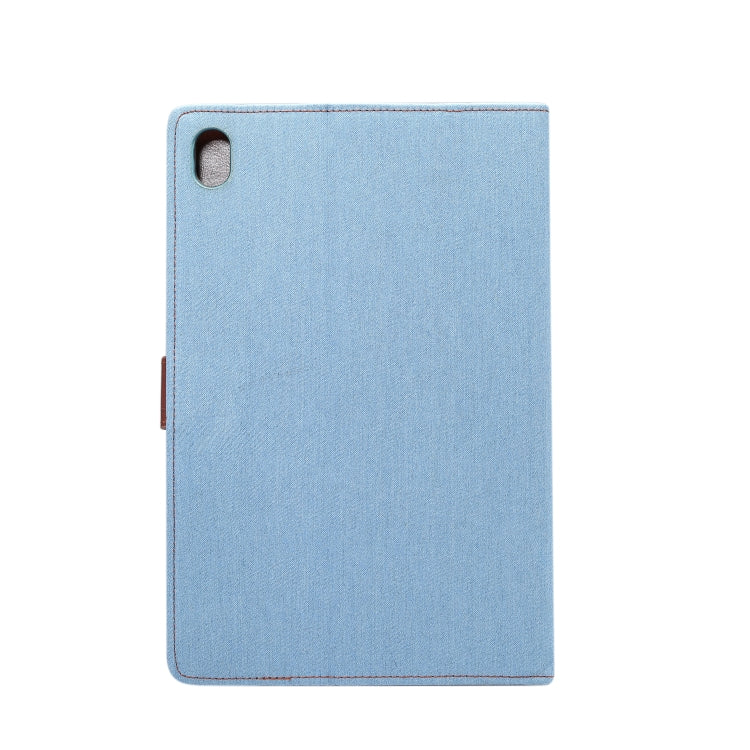 Dibase Denim Texture Horizontal Flip PC + PU Leather Case with Holder & Card Slots & Sleep / Wake-up Function For Huawei MediaPad M6 10.8