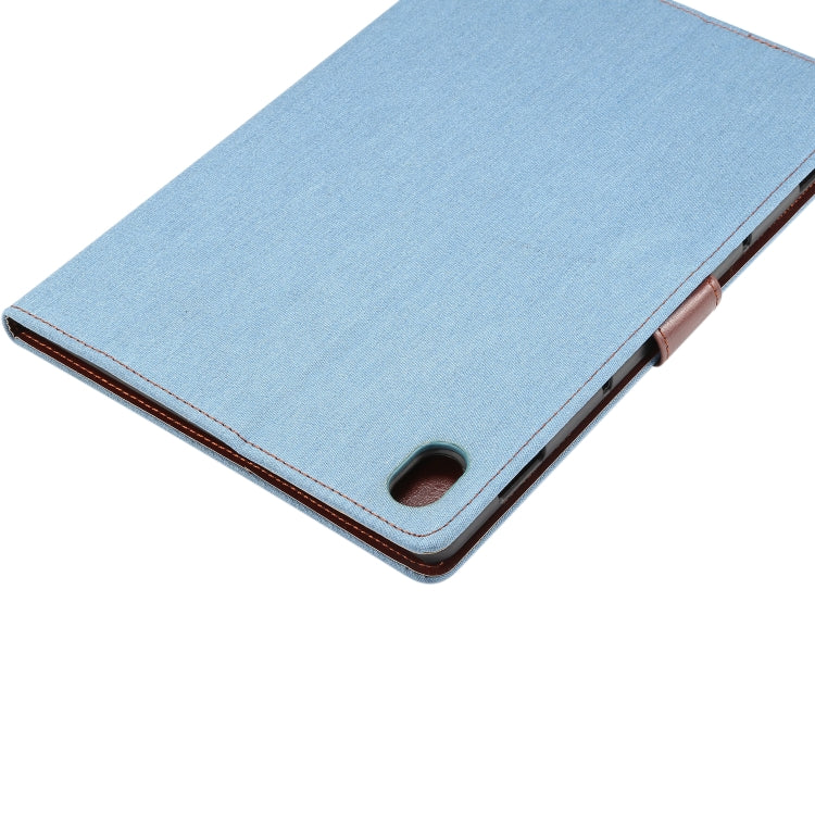 Dibase Denim Texture Horizontal Flip PC + PU Leather Case with Holder & Card Slots & Sleep / Wake-up Function For Huawei MediaPad M6 10.8