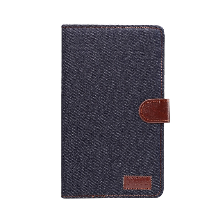 Dibase Denim Texture Horizontal Flip PC + PU Leather Case with Holder & Card Slots & Sleep / Wake-up Function For Huawei MediaPad M6 8.4