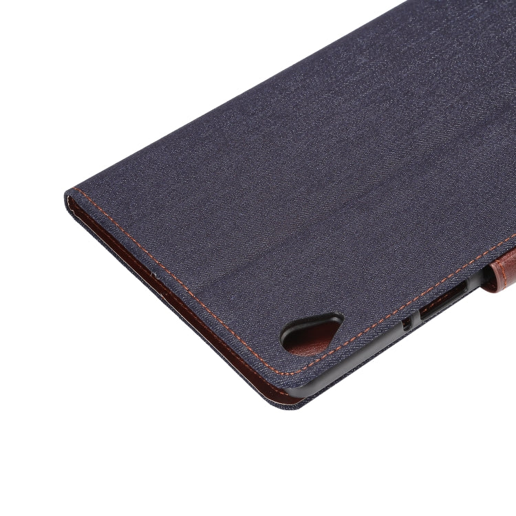 Dibase Denim Texture Horizontal Flip PC + PU Leather Case with Holder & Card Slots & Sleep / Wake-up Function For Huawei MediaPad M6 8.4
