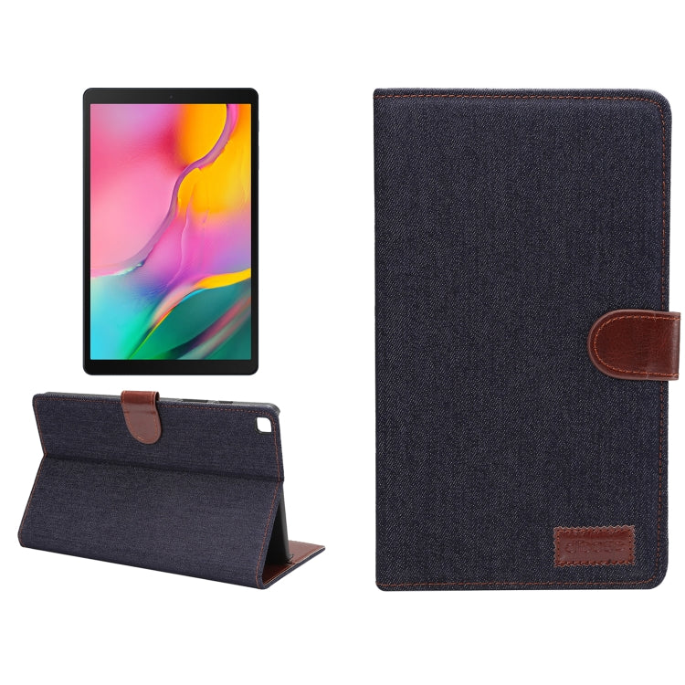 Dibase Denim Texture Horizontal Flip PC + PU Leather Case with Holder & Card Slots & Sleep / Wake-up Function For Galaxy Tab A 8.0 inch (2019) / T290 / T295